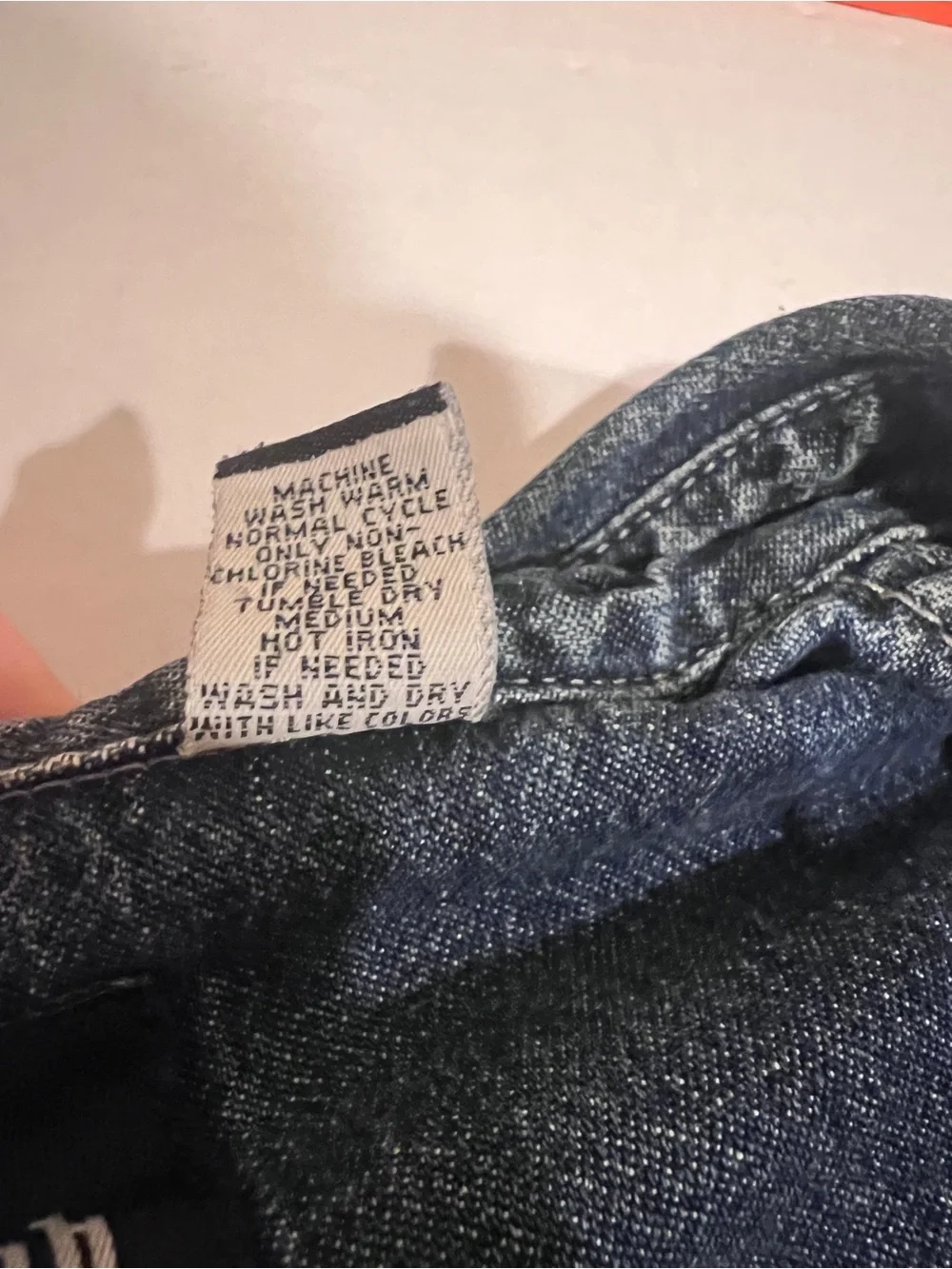 Levi's Silver Tab Women’s Blue Short-Sleeve Denim Collar Cropped Jean Top M